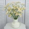 Wedding Decor Artificial Flowers Silk Small Daisy Plant Auditorium Decoration Fake Flower Simulation Yellow Chamomile Branches