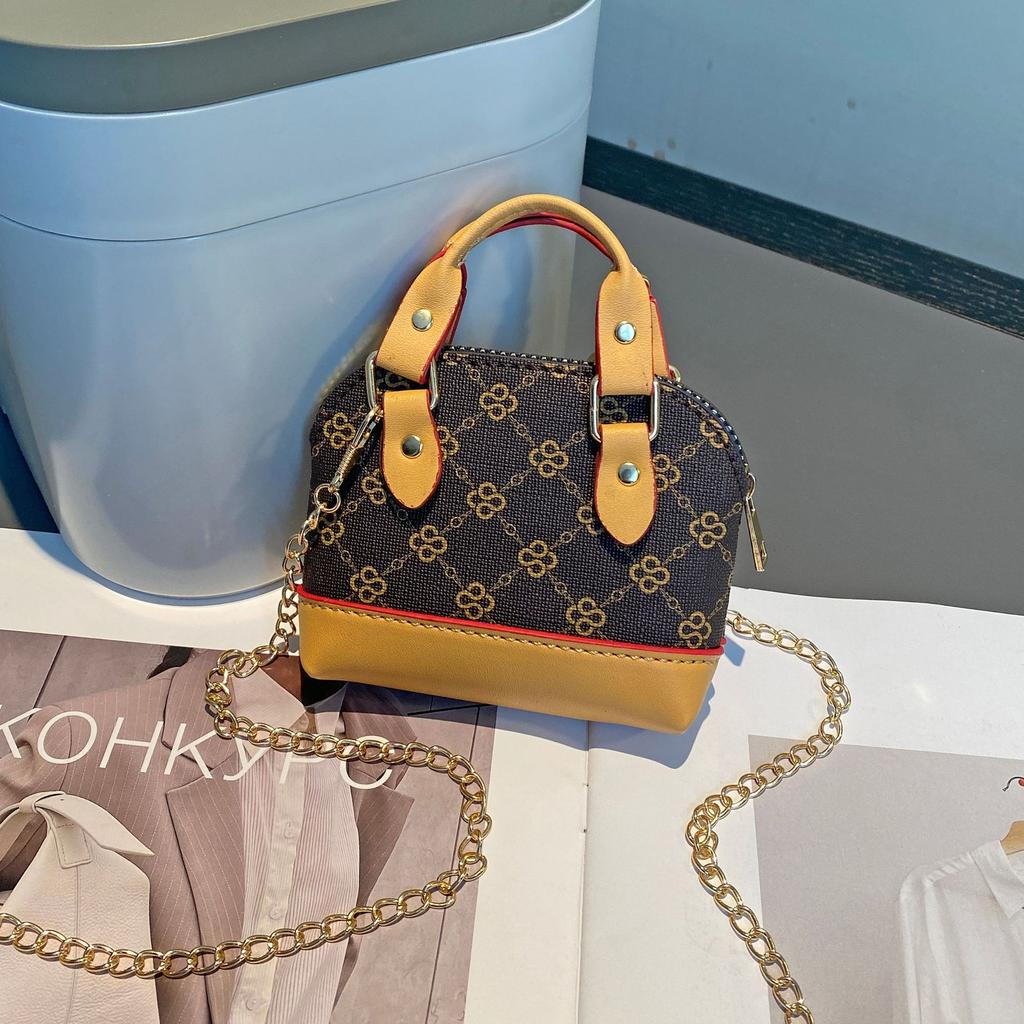 Printed Ins Portable Diagonal Span Mini Chain Bag, High-end Louis Le Fashion Children's Change Bag