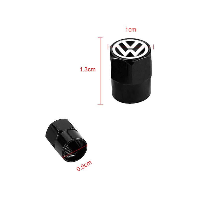 Car tire valve stem cap, valve nozzle valve cap For For Volkswagen VW GOLF POLO PASSAT TIGUAN TOURAN TOUAREG JETTA GTI Scirocco CC