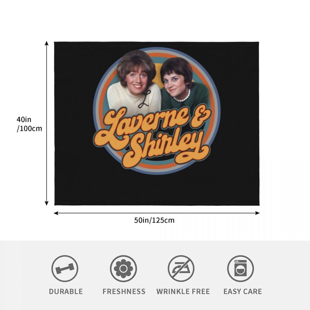 Laverne And Shirley T-ShirtLaverne and shirley Throw Blanket Men's Soft Warm Throw Blanket for Couch