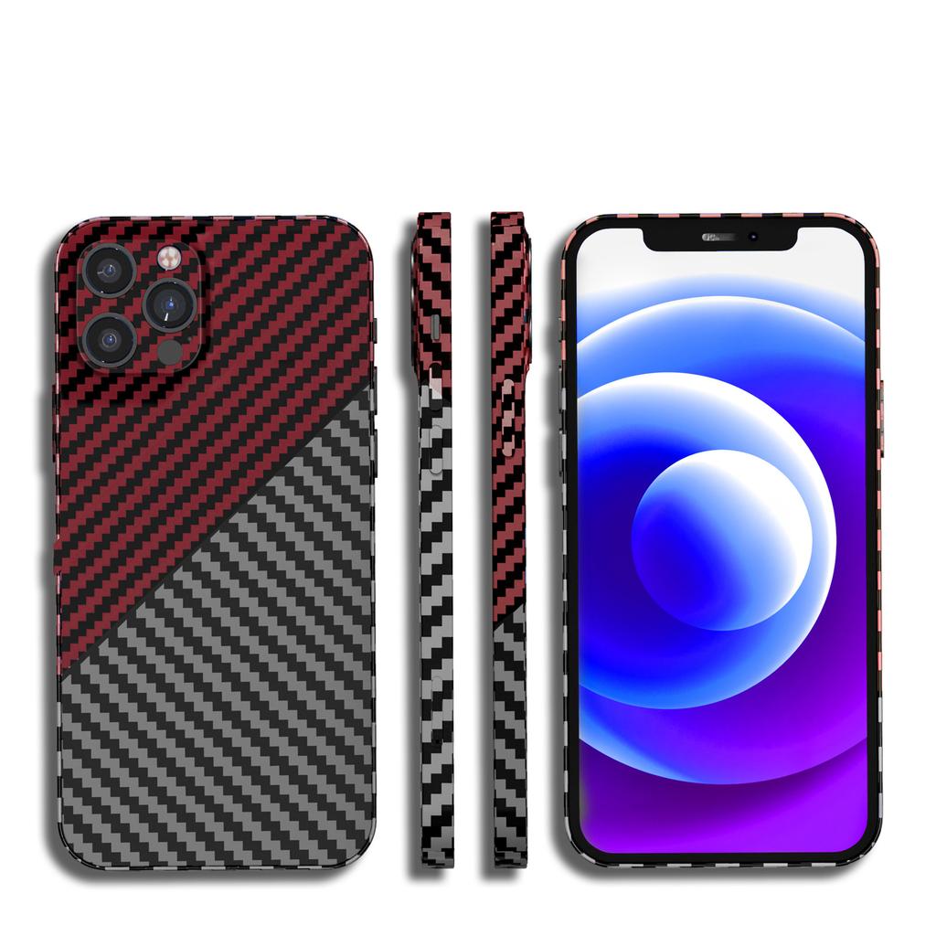 Applicable To Apple 11 Carbon Fiber Pattern PC Mobile Phone Case iphone11PROMAX Kevlar Ultra-thin All-inclusive Protective Case