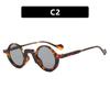 New Fashion Personalized Round Frame Women'S Sunglasses Outdoor Neutral Travel Street Photography Uv400 Sunscreen Glasses