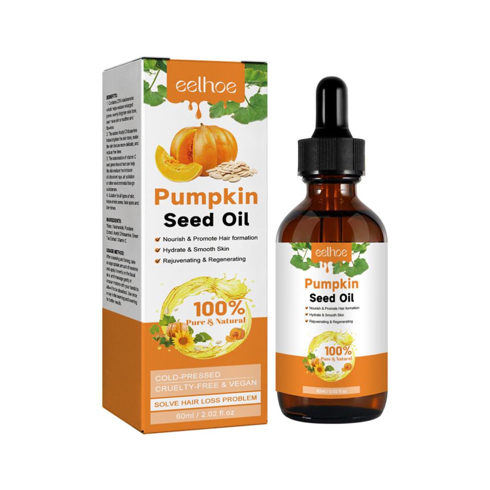 2pcs  Pumpkin Seed Oil For Hair Growth Pumpkin Oil For Hair Growth Prevents Hair Loss Hair Growth For Eyelashes Nourishing