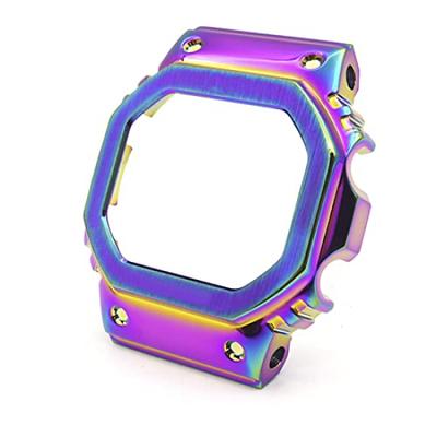 Kompatible benutzerdefinierte Lünette Metall Regenbogen G-SHOCK DW-5600