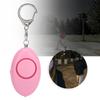 Security Alarm Key Chain Women Elderly Emergency Safety Alarm with LED LightPink