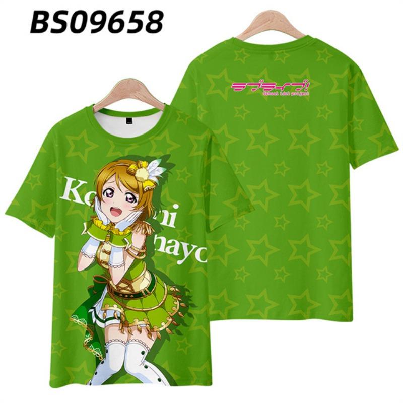 Anime LoveLive! Superstar!! 3D T Shirt Women Men Summer Fashion Round Neck Short Sleeve