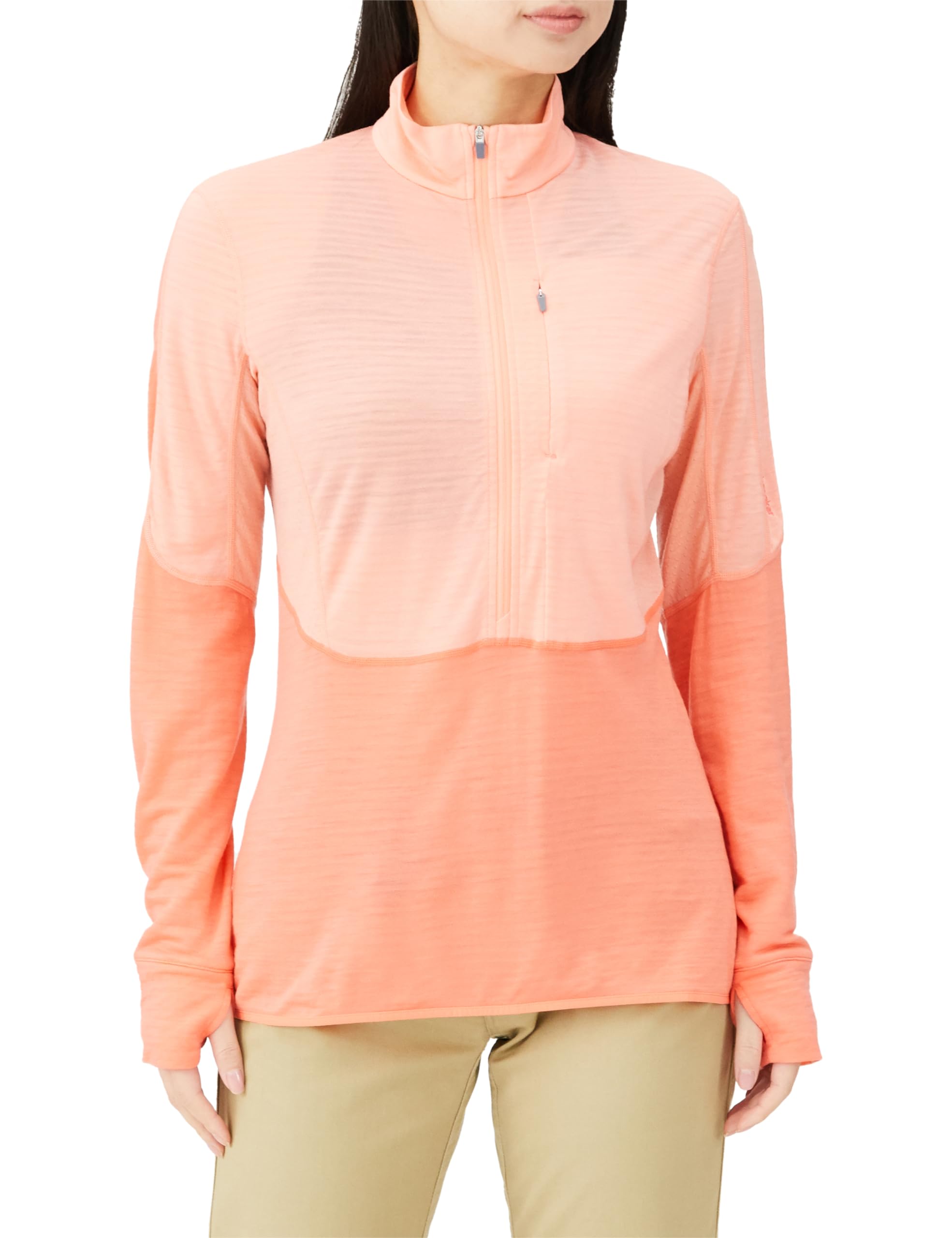 

Icebreaker W 200 Real Fleece Descender LS Полумолния Glow S