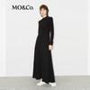 MO&Co. 2024 Winter High-Waist A-Line Wool Blend Maxi Dress