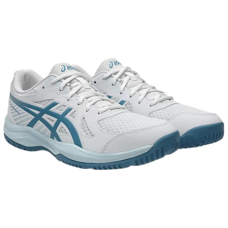 Asics Upcourt 6 Comfortable Durable Breathable Volleyball Shoes Men Shoes White Blue 1071A104-105