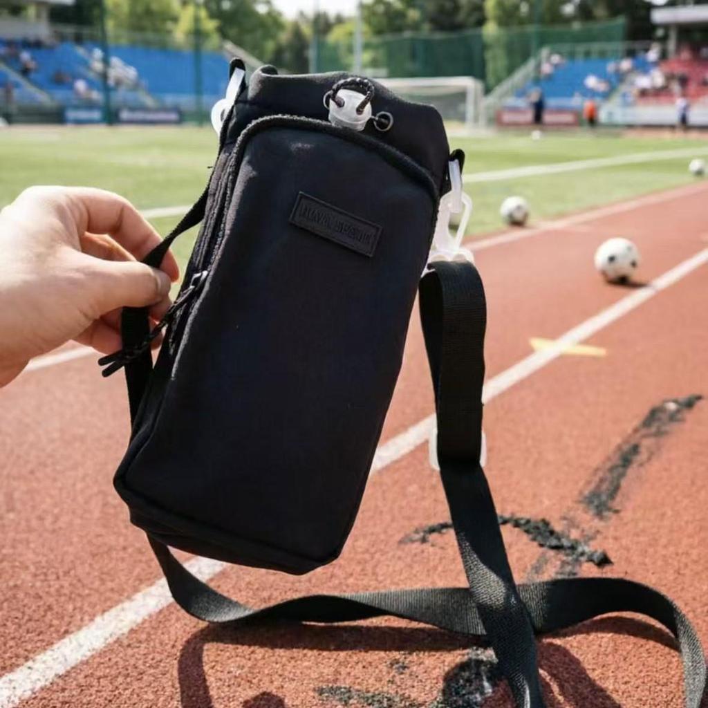 Large Capacity Outdoor Water Bottle Crossbody Bag with Protective Sleeve