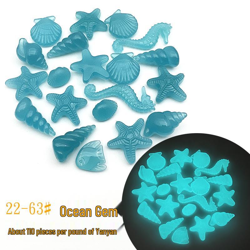 Colorful Luminous Plastic Stones: Children's Gemstone Digging Game & Fish Tank Decoration
