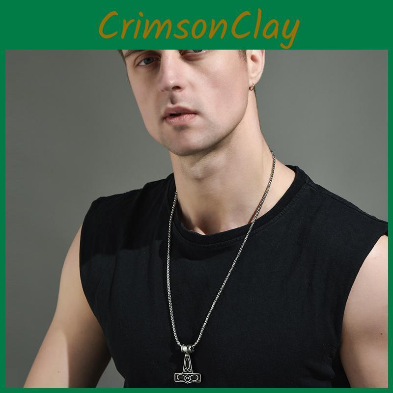 Stylish Fox Head Pendant Necklace For Men Vintage Trendy Hip Hop Jewelry For Couples And Students