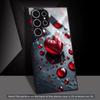 The heart pattern  glass Phone Case For Samsung Galaxy S26 S25 S24 S22 S23 Ultra S21 S20 Plus 5G  Non-Slip Full Cover