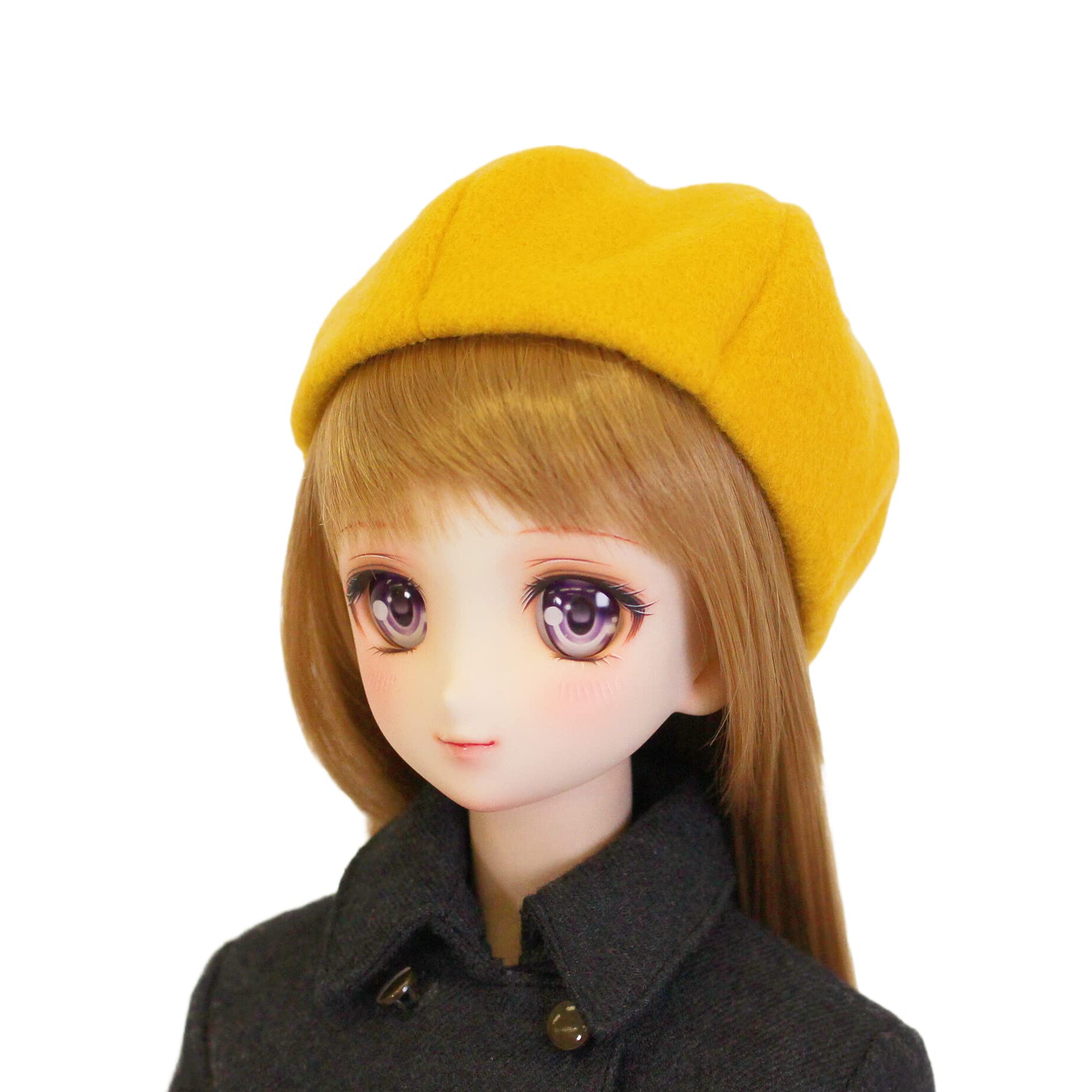 

DD MDD compatible with to Beaver material beret Yellow 9 to 10 inches 60cm doll 40cm doll BJD Doll clothes [Petite Marie] 1/3 (compatible DDH-01 10)