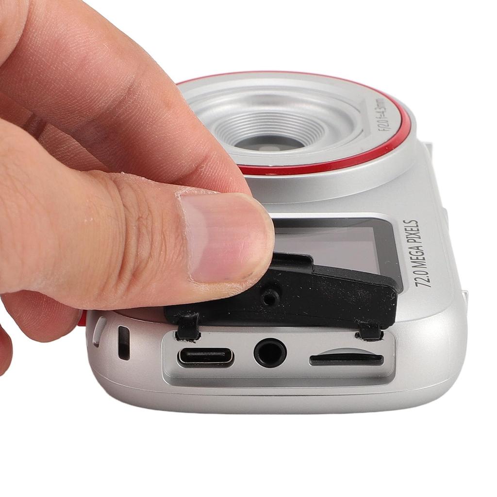 Compact Digital Camera with 2.5K 72MP Photos, 1520P Video Recording, Autofocus Lens, 16X Digital Zoom, MP3 Function, 750mAh Rechargeable Battery,