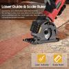 580W 3700RPM Mini Circular Saw Corded 4.8 Amp Electric Compact Circular Saw with Laser Guide Scale