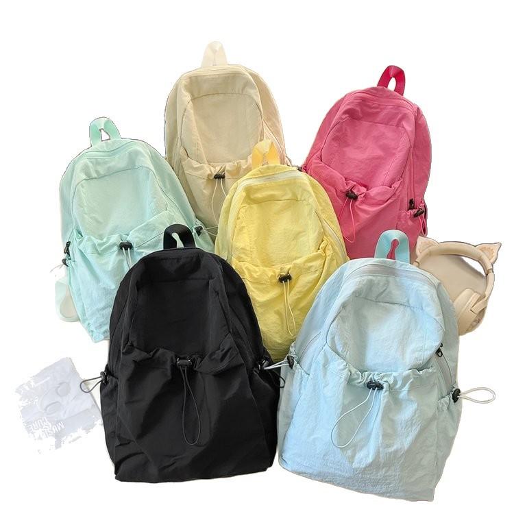 Schoolbag Korean version of the new ins large-capacity light leisure commuting versatile Harajuku style junior high school student schoolbag backpack