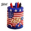 Educational Craft Supplies Bead Embroidery Kit DIY Pen Holder 3D Beaded Tiny Pencil Fine Motor