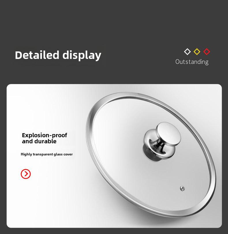 316 Stainless Steel Non-Stick Frying Pan for Electric and Open Flame Stoves, Less Smoke, Ideal for Cooking Steak.