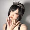 Zinc Zinc Alloy Queen Rhinestone Baroque Women Hair Accessories Tiara Bride Crown Korean Style Headband