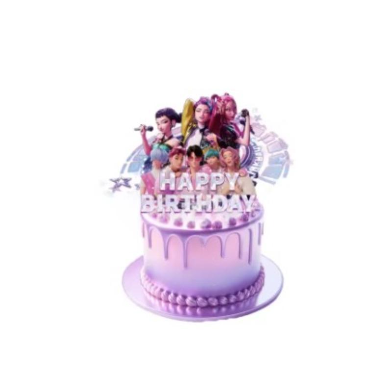 New Hot K-POP Witch Hunt Birthday Theme Party Birthday Cake Decoration Suitable for Girls' Birthday Parties Gifts