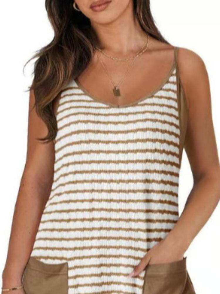 Summer women's printed camisole top jumpsuit shorts jumpsuit casual set