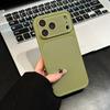 AG Matte Crystal Large Window Glass Case For iPhone 17 16 15 14 13 Pro Max Plus Shockproof Plating Glossy Bright Armor Cover