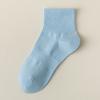 Women's Mid-calf Socks, Boneless Sports Solid Color Cotton Socks, Autumn and Winter Short Socks, Versatile Spring and Summer Socks