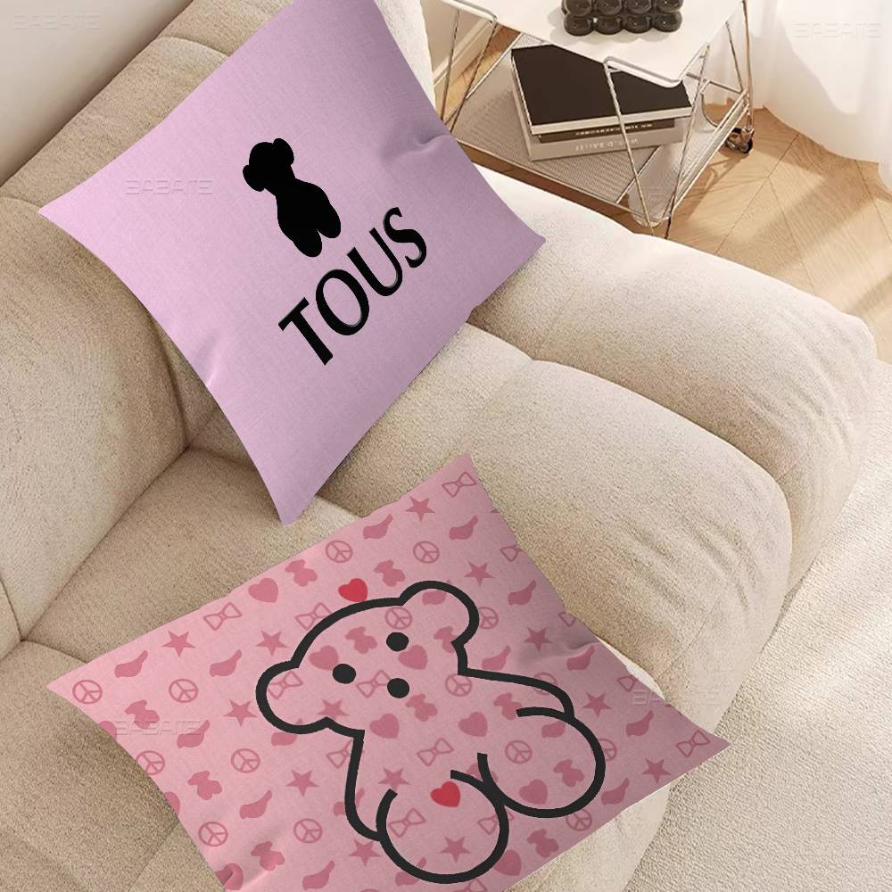 T-TOUSes Pillowcase toon Gift Cushion Cover Bedroom Home Sofa Chair Seat Decor pillow case