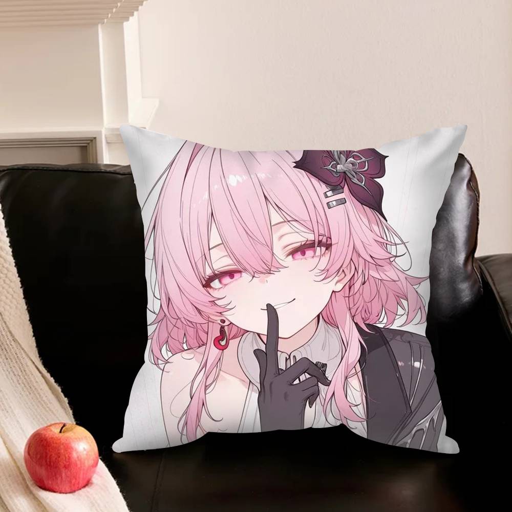 Game H-Honkai Star Rail Pillowcase For Sofa Room Office Decor Printing Protector Cushion Cover Valentine Gift Custom