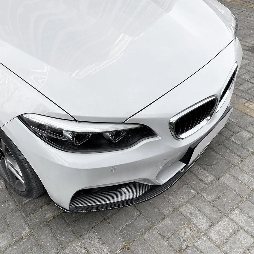 For BMW 2 Series F22 F23 M235i M240i M-Sport 2014 To 2019 Car Spoiler Cover Guard Deflector Lips Front Bumper Splitter Diffuser