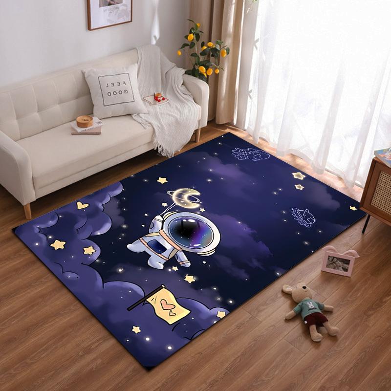 

Astronaut Adventure in Dreamy Starry Night Suitable for use as an anti-slip game mat for living room and bedroom sofas 40x60cm( 15x23in )
