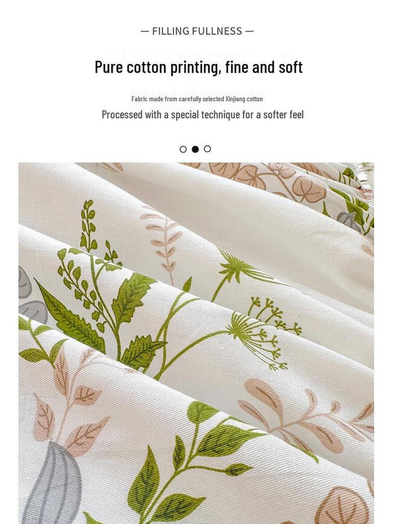 100% Cotton Fitted Sheet: Soft, Printed, Moisture-Wicking, Sweat-Absorbing, Anti-Static Mattress Protector