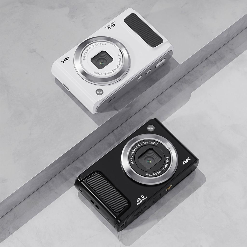4K Digital Camera Digital Video Camera 48MP Dual Lens 2.8 Inch IPS Screen Auto Focus 16X Digital Zoom Built in Flash