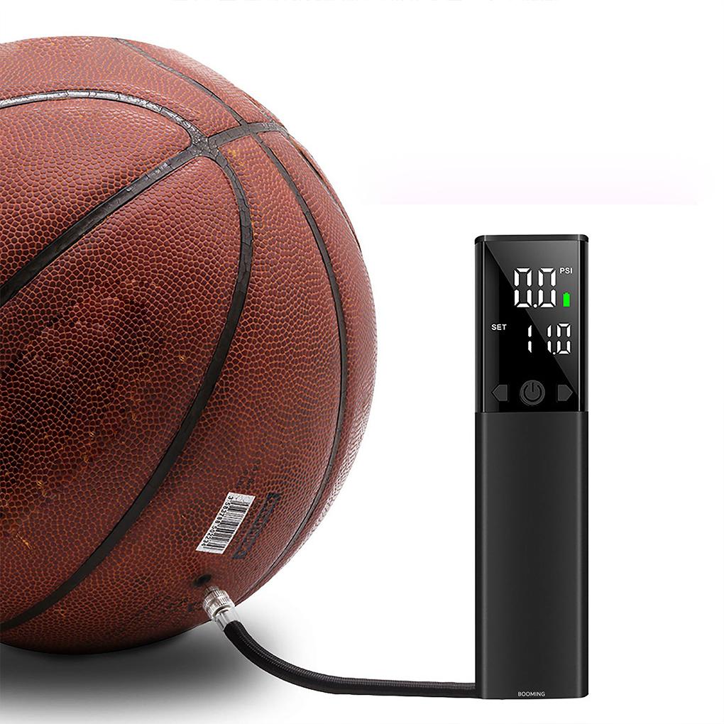 Electric Ball Pump Fast Inflation Low Noise Portable LCD Display USB Charging Air Pump For Balls