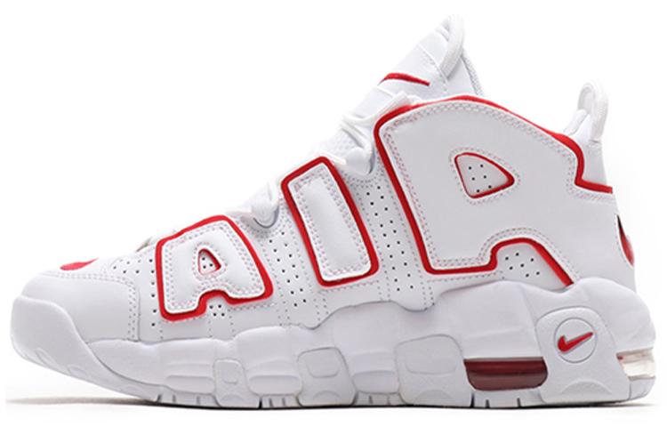 Nike Air More Uptempo  White Varsity Red  Gs 415082-108 36.5