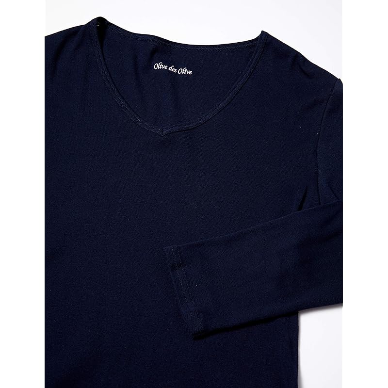 [Olive de Olive School] Deodorant inner 3/4 sleeve 2JV0003 ladies navy blue BL