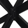 Spider Shaped Coffee Table Leg Black 98 X 58 X (42 43) Cm Steel