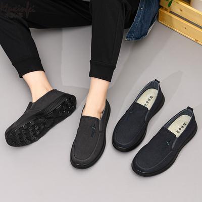 Spring and Autumn Canvas Shoes Men's Breathable and Comfortable Cloth Shoes Flat Casual Shoes