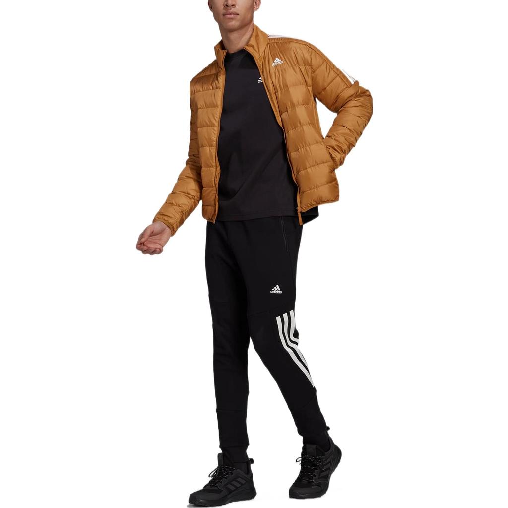 adidas Logómintás Csíkos Cipzáras Állógalléros Pehelykabát Férfi Felsőruházat Sárga HK4646