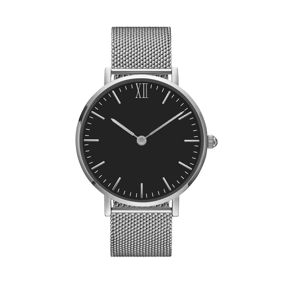 Waterproof Movement Steel Chain Watch Light Luxury Niche Minimalist Wind Steel Mesh Belt Slim Watch Lady