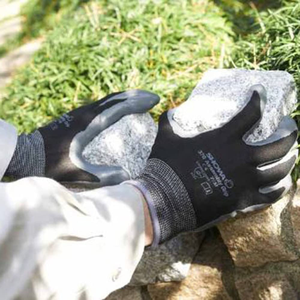 Showaglove Work Gloves 370 Assembly of No. Grip, Medium, Black, 3-Pack (Set 2)