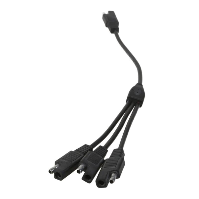 SAE Power Automotive Connectors Cable Y Splitters 1 to 2/3/4 SAE Extension Cable 18AWG for Automotive Camp Trailer