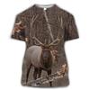 New Animal Camouflage Hunting 3D Print T-Shirts Men Women Summer Short Sleeve T Shirt Oversized Harajuku Tops Tees Kids Clothing