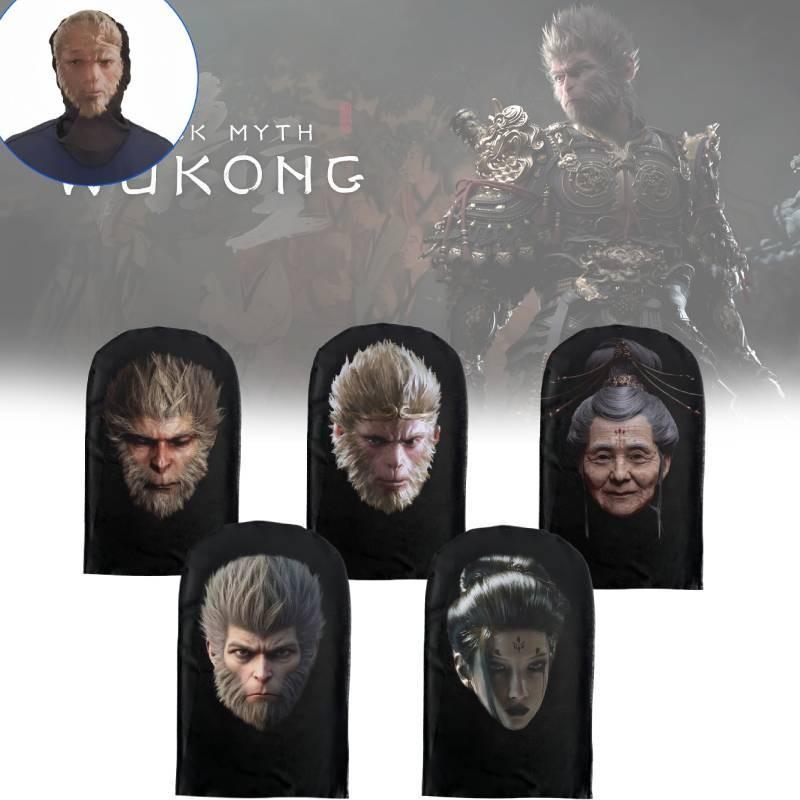 Unique Black Myth Wukong Hooded Mask Comfortable Sun Wukong Face Protector For All Occasions
