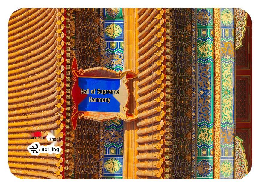 Beijing Attractions Crystal Magnet – Features Tiananmen, Great Wall, Bird s Nest