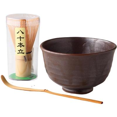 Matcha Bowl X X Bizen Style Matcha Bowl Set Pottery Mino Ware Made In Japan Ale-net W8.4 D8.4 H8.6cm