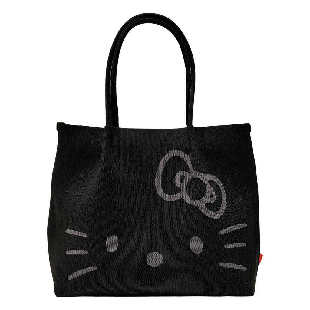 Hello Kitty Tote Hand Black [Rootote] Bag, Washable, Women's, 8381, Washable, IP.Medium.Fresh.Hello Kitty-A [01]