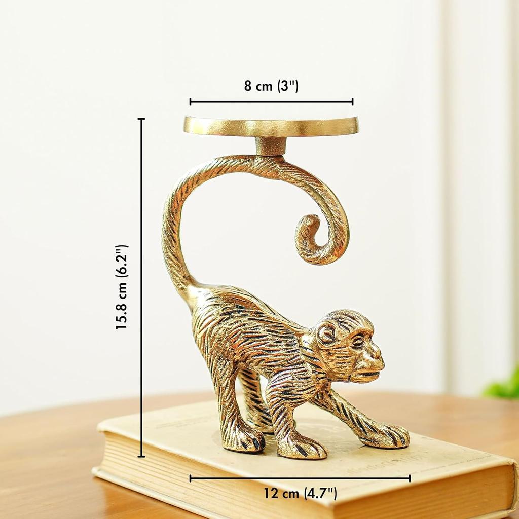 Candle Holder Monkey, Monkey Candle Holder Stand, Behoma