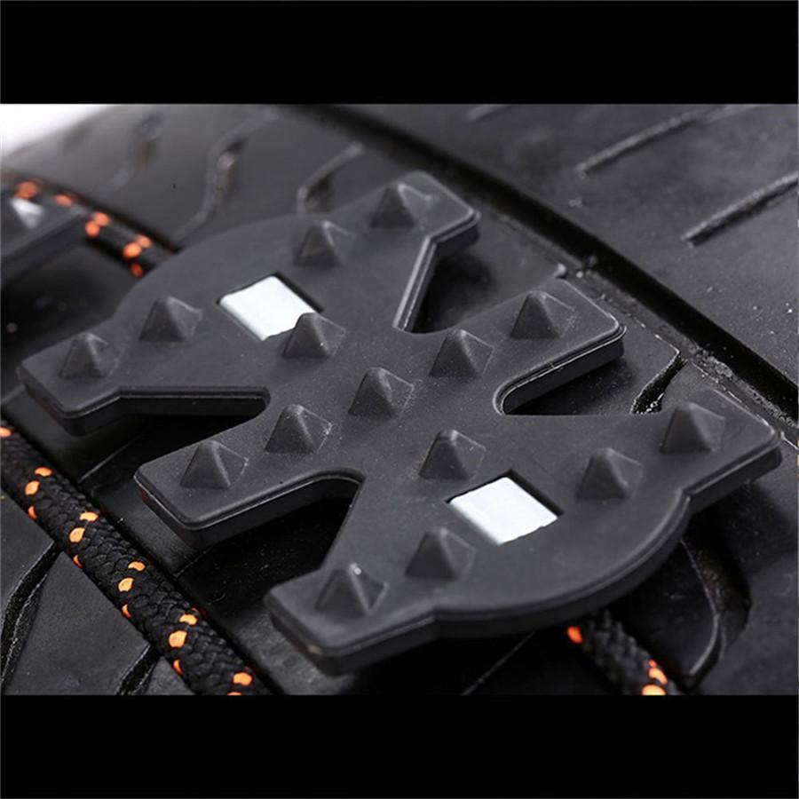 4pcs Thick Tendon Emergency Belt Thickening Tire Chains Snow Anti-skid For Car